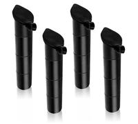 SHALONYOU Tubo Interior for portacañas de Pescar, 4 Insertos de Goma Inclinados 30° con Tapa, Soporte Lateral for Herramientas de Barco, for Yates, Accesorios de Pesca en