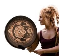 Shaman Drum - Vegan Leathers Head, Ajustable Tension, Handcrafted Wooden