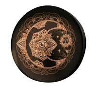 Shaman Drums - Tambor Vegano De 10 Pulgadas | Instrumental Shaman Alchemy - Tambor De Cuerda De Madera Para Música Espiritual, Equilibrio De Chakras, Meditación Y Reflexión En Casa