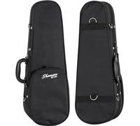 Shaman Soprano Ukelele Bolsa - Funda acolchada semi rígida ukelele - Bolsa compartimento interior y bolsillo exterior resistente al desgarro e impermeable - Correa de hombro desmontable - Negro