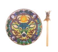 Shamanic Hand Drums - Vintage Mother Of Life, Sound Healing Spiritual Drums | Experience Rich Earthy Tonal Resonance During Spiritual Reflection And Meditation With Our Vintage Shaman Drum .