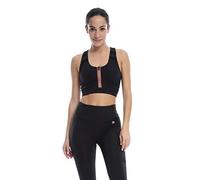 Shambhala Barcelona Meshty Bra Sujetador Deportivo De Fibra De Plástico Reciclado, Mujer, Negro, Extra Small