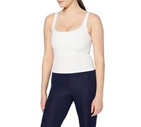 Shambhala Barcelona Michi Tank/Camiseta Sin Mangas Deportiva De Poliéster De Plástico Reciclado, Mujer, Blanco, Large