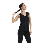 Shambhala Barcelona Wake Tank-Breathy/Camiseta Sin Mangas, Mujer, Negro, Large