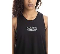 Shambhala Barcelona Zoe Tank - Namaste/Camiseta Sin Mangas Zoe Tank - Namaste/Camiseta Sin Mangas, Mujer, Negro, Extra Large