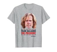Shameless For President Camiseta, Hombre, Gris Jaspeado, S
