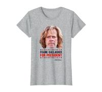 Shameless For President Camiseta, Mujer, Gris Jaspeado, S