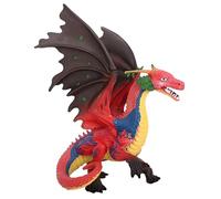 Shamoparty Dinosaurio animal mitológico, Dracon de la Tierra Roja mitológica, Modelos de dinosaurios, Animales mitológicos, Regalos de cumpleaños de niños, Adornos de figura de dinosaurio