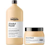 Shampoo Absolut RepaiR Gold Quinoa 1500ML + Masque 500ML Serie Expert