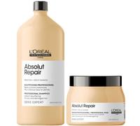 Shampoo Absolut RepaiR Gold Quinoa 1500ML + Treatment 500ML Serie Expert