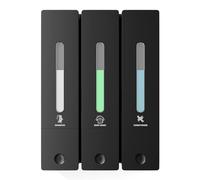 Shampoo and Conditioner Dispenser - Wall-Mounted 3-Chamber Shower Soap Dispenser, No-Drill, 1200ML Capacity, for Bathroom & Hotel