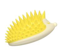 Shampoo Brush, Hedgehog Scalp Exfoliator Dandruff Removal, Wet and Dry Hairbrush Head Scrubber for Stress Relief, Hair Growth Stimulation with Soft Silicone Bristles