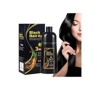 Shampoo for black hair, black and white shampoo for men and women, white hair color, lasts 30 days, 500 ml