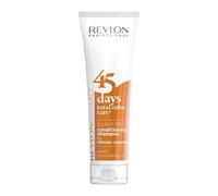 Shampoo Y Balsamo Cabello Castaño Revlon 45 Días Color Intenso Reviste con Cobre