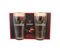 Shamrock Gift Company Guinness - Juego de 2 vasos de pinta con diseño de tortuga