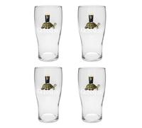 Shamrock Gift Company Guinness - Juego de 4 vasos de pinta ideales para el hogar, bar y cocina (tortuga)