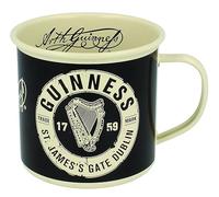 Shamrock Regalo Company - Guinness - Crema Etiqueta Taza Esmaltada