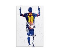 SHAMWZ Póster decorativo de Lionel Messi, póster de pared en lienzo, impresión artística moderna para dormitorio familiar, 20 x 30 cm