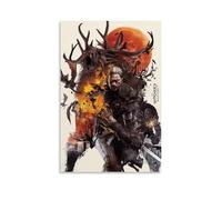 SHAMWZ The Witcher 3 Wild Hunt Poster Pintura Decorativa Lienzo Arte de Pared Salón Póster Dormitorio Pintura 30 x 45 cm (30 x 45 cm)
