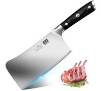 SHAN ZU Hackmesser Fleichmesser Chinesisches Hackmesser 17.8cm 21 ° Klinge verdickte Klinge zum Knacken von Knochen- Classic Series