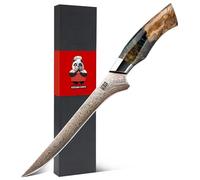 SHAN ZU Japonés Cuchillo de Filete 18cm Damasco y Cobre