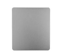 Shanbor Alfombrilla De Ratón De Aleación De Aluminio, Alfombrilla De Metal De Resina De Control Preciso De Doble Cara Antideslizante para Juegos De PC, Oficina, Hogar(Plata)