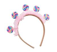 ShanBye Diadema Tocado de Hada, Diadema Piruleta Candy Adorno Piruleta para Pelo Lollipop Diadema Candy Hairband para Fiesta Carnaval Adultos