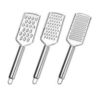 ShanBye Ralladores de Cocina de Acero Inoxidable,3 PCS Ralladores de Queso de Mano Zester de Cocina con Cuchilla Portátil Rallador de Limón Rallador de Verdura para Chocolate Zanahoria Jengibre