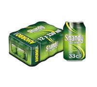 Shandy Cruzcampo Cerveza Limón Pack Lata - Paquete de 12 x 330 ml (Total: 3960 ml)