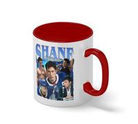 Shane Hollander Vintage Bootleg Coffee Mug - Heated Rivalry Fan Art Cup - BookTok Hockey Romance Gift Blanco Taza Aro y Mango Con Rojo Mug