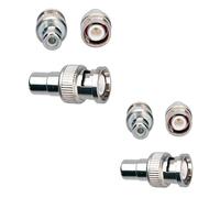 SHANFEILU Adaptador BNC a RCA BNC macho a RCA hembra, adaptador coaxial acoplador para cámara de vigilancia de circuito cerrado de TV, conmutador DVR, cable de TV, 6 unidades