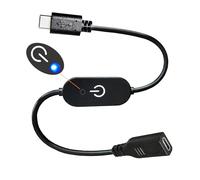 SHANFEILU Cable USB Type-C LED Strip Touch Dimmer Cord Single Colour Dimming On Off Switch Controller 3A DC 5V-12V para Tablet LED Light Bar 30 cm