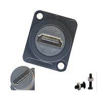 SHANFEILU Conector de montaje en panel HDMI D Extender Socket Series D-Type HDMI Acoplador adaptador hembra a hembra Convertidor de paso a través de conector 3D y 4K con tornillos