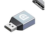 SHANFEILU Displayport - Adaptador convertidor hembra a Displayport macho 8K | Adaptador extensor DP 1.4 macho a DP hembra para ordenador portátil y monitor de TV