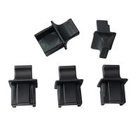 SHANFEILU RJ45 hembra Jack anti polvo tapa protectora protege el puerto Ethernet Hub para interruptor de enrutador portátil 25 piezas (negro grande)