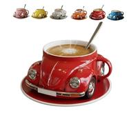 SHANGAN Taza de café con forma de escarabajo, regalo creativo for los entusiastas del escarabajo, una taza de café con forma de automóvil adecuada for los entusiastas de los automóviles y una taza