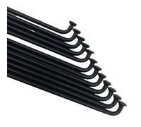 SHANGCHENG Spokes Stainless Steel 12Pcs 14G 260-296mm for Bicycle Wheel Radius Knitting Needle Electric Bike Copper Pezón Riding Bike (262 mm)