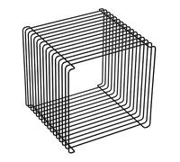 SHANGDAOYU Mesa Auxiliar de Hierro Cuadrada for sofá, Estructura Estable, for Espacios pequeños, salón, Dormitorio, no Requiere Montaje, mesilla de Noche de Pared(40cm/15.7in)
