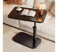 SHANGDAOYU Mesa Bandeja TV, Altura Ajustable, Brazo de Sofá Mesa Auxiliar for Comer Portátil Sofá Cama Cena o Espacios Pequeños(Black)