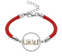 Shanghai China - Pulsera de cuerda roja hecha a mano