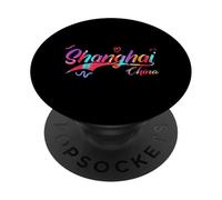 Shanghai China | Vacation Travel PopSockets PopGrip Adhesivo