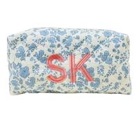 Shangyue Bolsa de maquillaje bordada personalizada, bolsa de maquillaje de flores bordadas, bolsa de viaje, regalo para dama de honor, Varios colores, Portátil