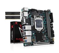 SHANGZHAOYUAN H97 Strong LGA 1150 - Placa base con 2 x 8 GB 1600 MHz DDR3 RAM para procesador Intel Core i7/i5/i3/E3 de 4ª generación (Mini ITX, DDR3, WiFi M.2, PCIe 3.0, SATA 6 Gb/s, NVME M.2, Dual