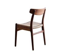 SHANHENGYUN Sillas de comedor tejidas con patas de metal, sillas laterales de ratán modernas para comedor, cocina, bar en casa y restaurante, asientos cómodos y que ahorran espacio (marrón oscuro)