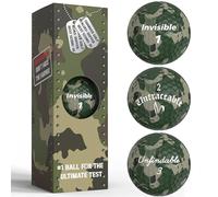 Shanker - Pelotas de golf de camuflaje, divertido regalo de broma de camuflaje con refranes (paquete de 3), el desafío número 1 en golf, regalo novedoso para golfistas