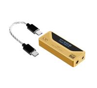 SHANLING Amplificador de auriculares UA4, amplificador DAC USB portátil, compatible con MQA 16X, 768 kHz DSD512, control de volumen dongle, 3.5/4.4 mm hasta 237 mW a 32Ω de salida, alta potencia de