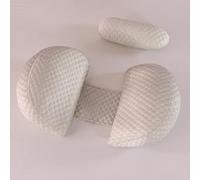 SHANNA Almohada Embarazada Dormir, Sleep Confort Almohada con Funda de Bambú Refrescante y Suave, Almohada de Lactancia Corporal, Almohada Apoyo y Cuerpo Completo para Eembarazo (Caqui & Grande)