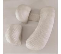 SHANNA Almohada Embarazada Dormir, Sleep Confort Almohada con Funda de Bambú Refrescante y Suave, Almohada de Lactancia Corporal, Almohada Apoyo y Cuerpo Completo para Eembarazo (Caqui & Grande)