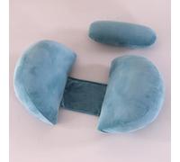 SHANNA Almohada Embarazada Dormir, Sleep Confort Almohada, Nuevo Almohada de Lactancia Corporal, Almohada Apoyo y Cuerpo Completo para Eembarazo con Funda de Extraíble Lavables (Azul)