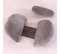 SHANNA Almohada Embarazada Dormir, Sleep Confort Almohada, Nuevo Almohada de Lactancia Corporal, Almohada Apoyo y Cuerpo Completo para Eembarazo con Funda de Extraíble Lavables (Gris Oscuro)